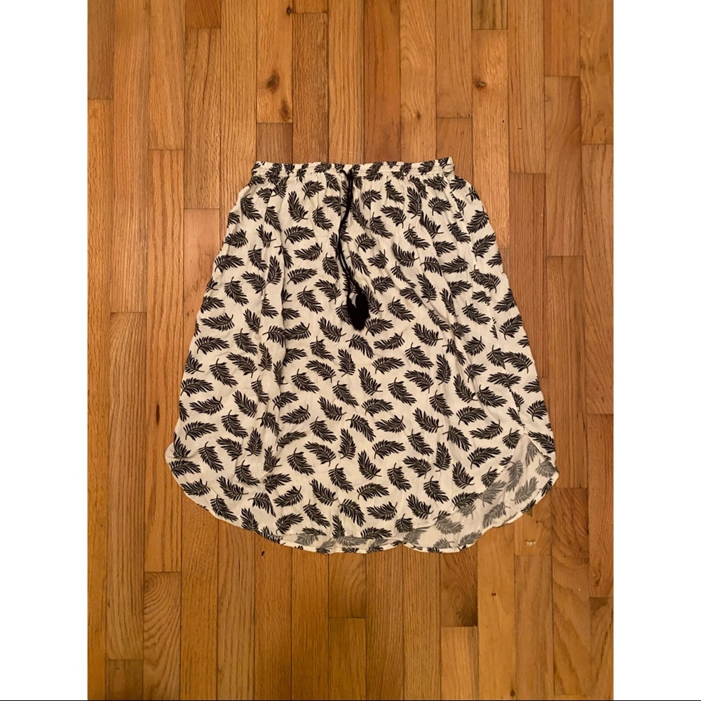 H&M Patterned Midi Skirt